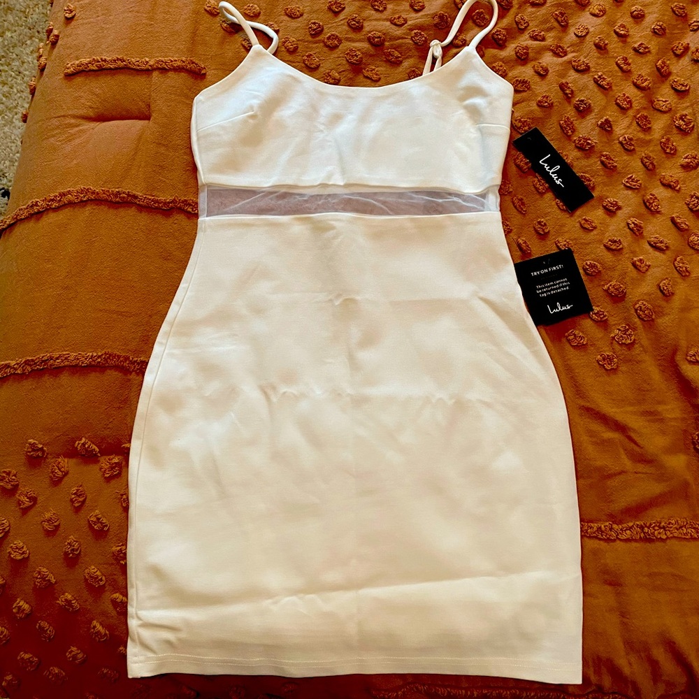 Night Moves White Bodycon Dress